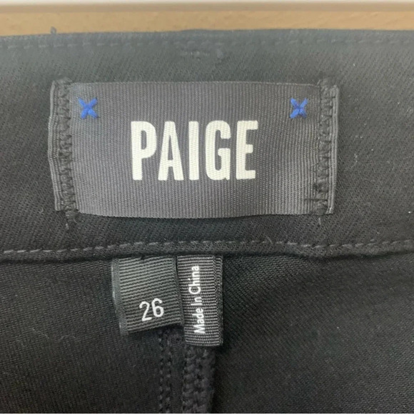 PAIGE Mayslie Coated Jogger Pants in Black Fog Luxe Coating - Picture 14 of 16